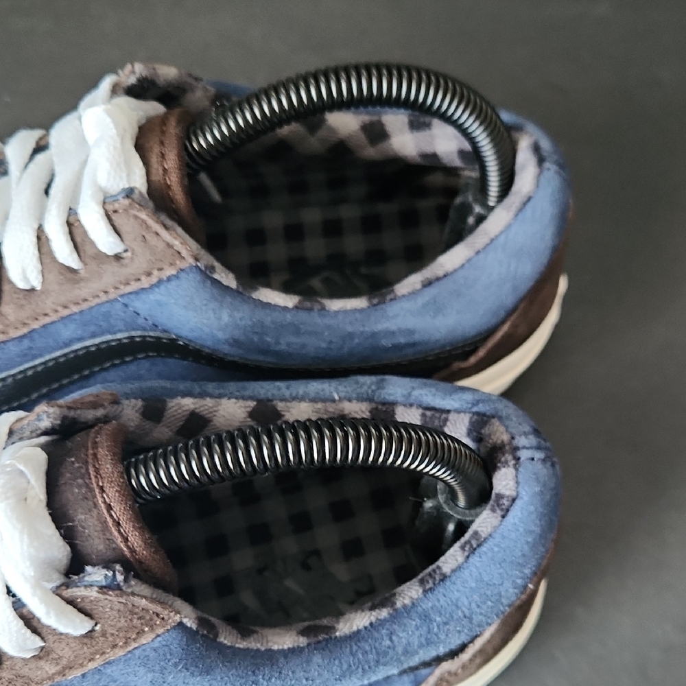 Vans Old Skool Pig Suede Navy Browm Womens 9 Mens 7.5 Unisex - Picture 5 of 8